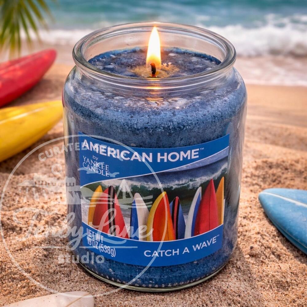 American Home by Yankee Candle Catch A Wave 19oz‎ Glass Jar Single Wick